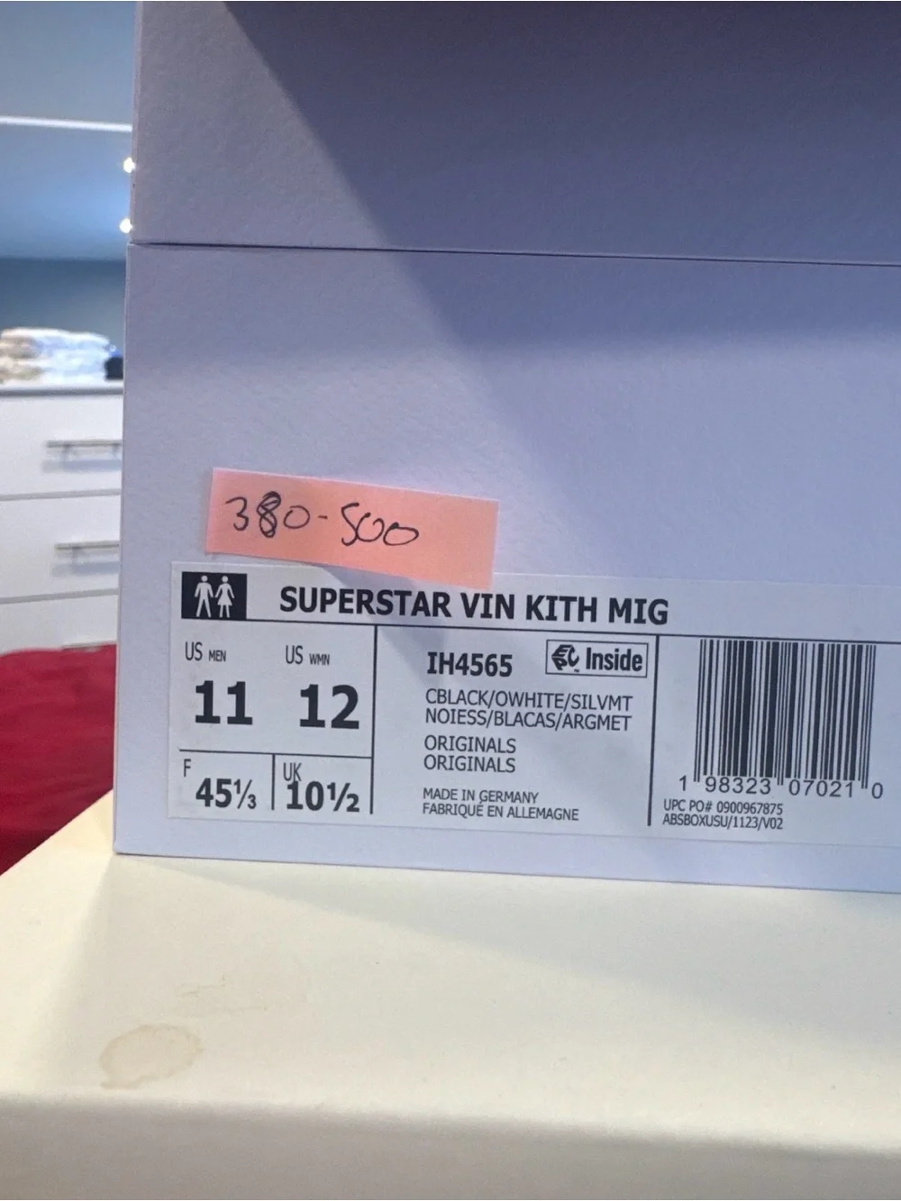 Kith adidas Superstar Vintage Black Tie Pack Size 11 IH4565 NEW!